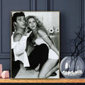 Sexo en Nueva York Carrie y Mr Big Foto Clásico Póster Arte de Pared Adhesivo Impresión Impermeable Hogar Salón Dormitorio Bar Estético