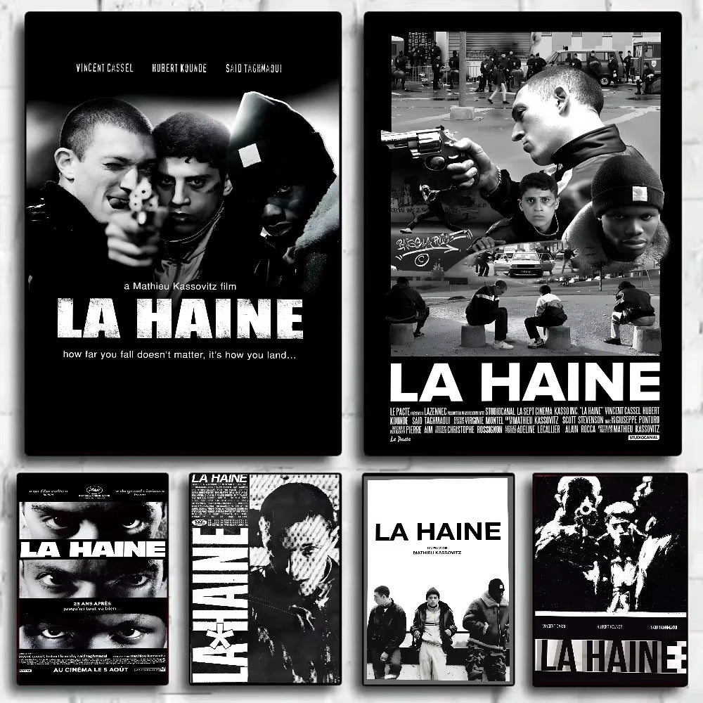 La Haine 1995 Películas Póster HD lienzo pintura sala de estar dormitorio bar decoración estética