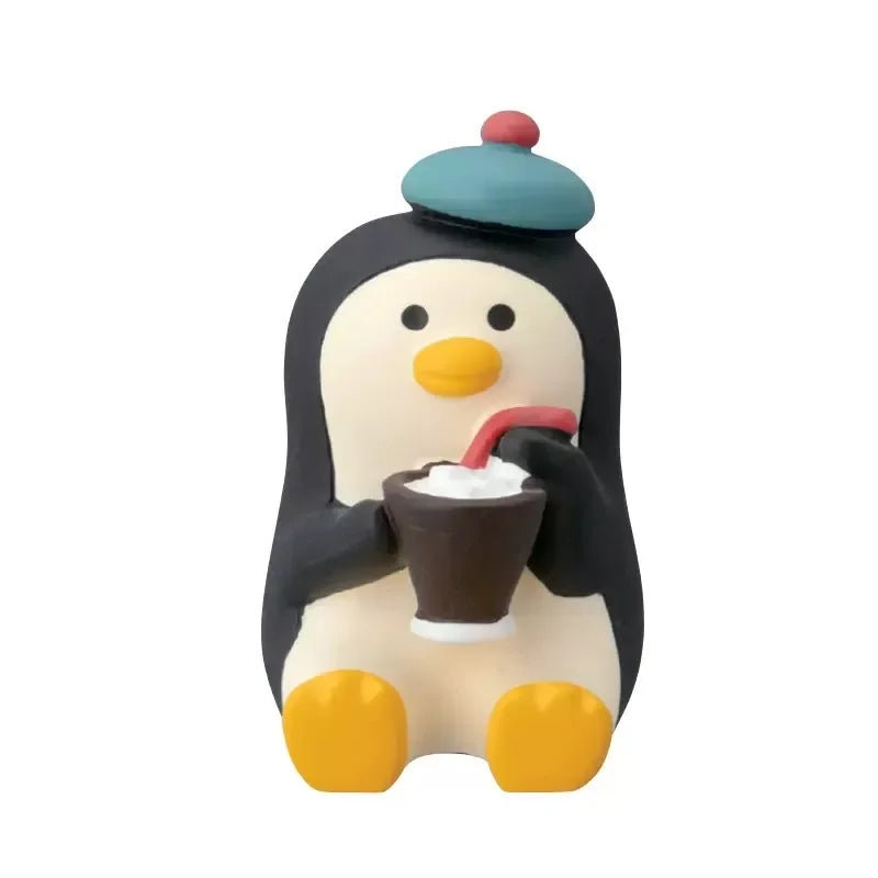 ZAKKA Adornos Noche Mercado Niña Soporte Barbacoa Escena Decoración Accesorios Fotografía Miniatura Resina Gato Regalo Cumpleaños Colección