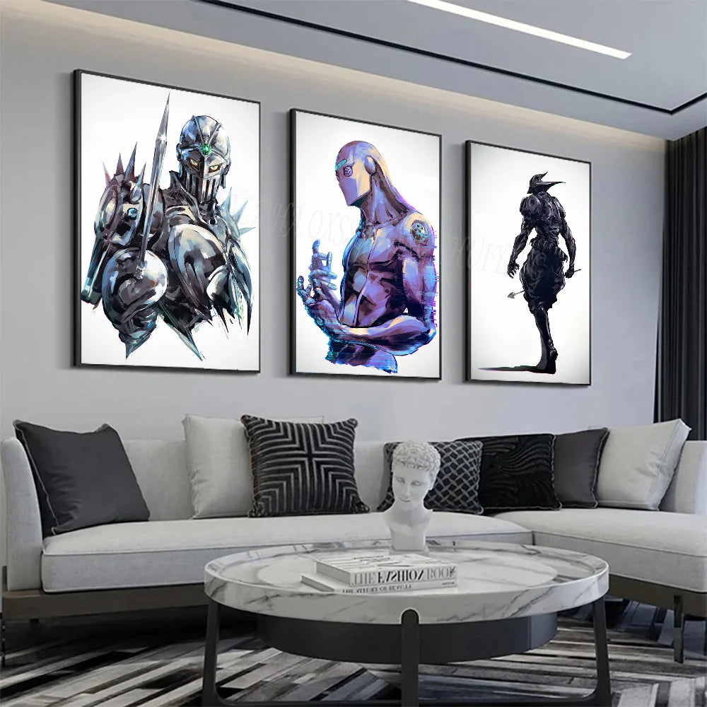 J-JoJo Stand Póster HD Carteles Decoración para el Hogar Sala Bar Cafe Arte de Pared Pintura Imagen