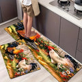 Alfombra de cocina de pollo VIKAMA, suave y cómoda, para lavadero, felpudo de entrada, alfombra de decoración del hogar