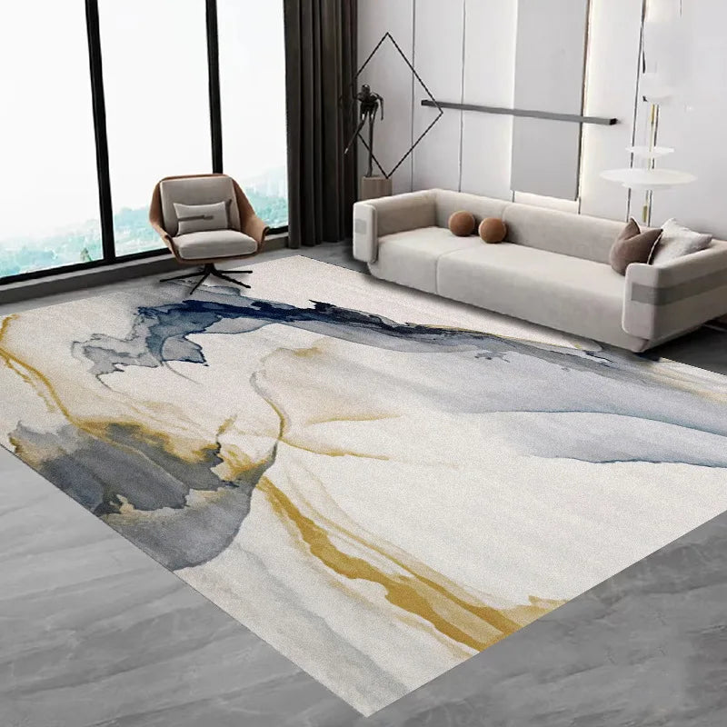 VIKAMA Nordic Simple Alfombra Sala de estar Mesa de centro Franela Alfombra grande Antideslizante Dormitorio Mesita de noche Alfombrilla Decoración del hogar