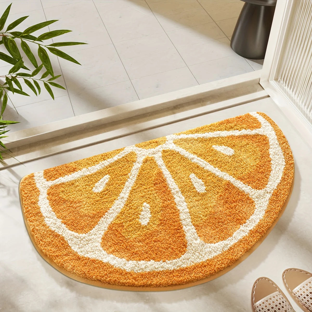 Felpudo de frutas frescas VIKAMA, felpudo de colores brillantes, alfombrilla de baño suave y absorbente, alfombra de dormitorio, alfombra de suelo para decoración del hogar.