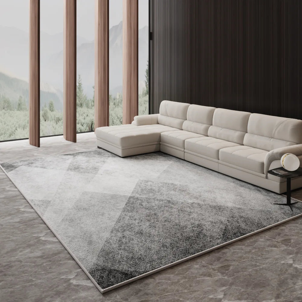 Alfombra Nórdica de Lujo Ligero VIKAMA para Sala de Estar, Sofá, Mesa de Centro, Tapete de Piso para Dormitorio y Salón, Alfombra de Gran Área, Decoración del Hogar