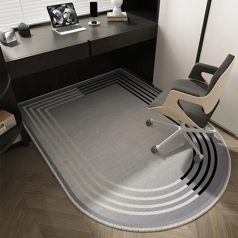 VIKAMA Alfombra de Suelo para Silla de Ordenador, Alfombrilla de Lujo para Silla Giratoria de Oficina, Alfombra para Tocador de Dormitorio, Alfombra para Puerta de Entrada, Decoración del Hogar