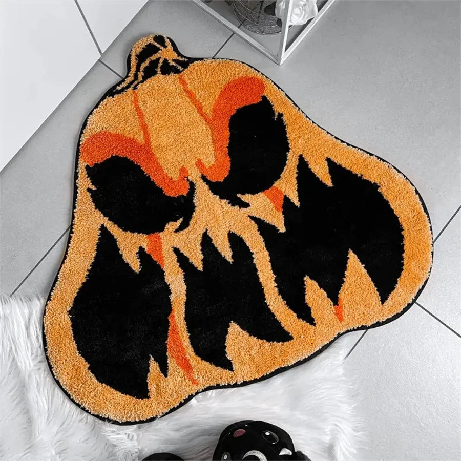 Alfombra con fantasma de Halloween VIKAMA, suave y cómoda de imitación cachemira, decoración para el hogar, dormitorio, felpudo para entrada.