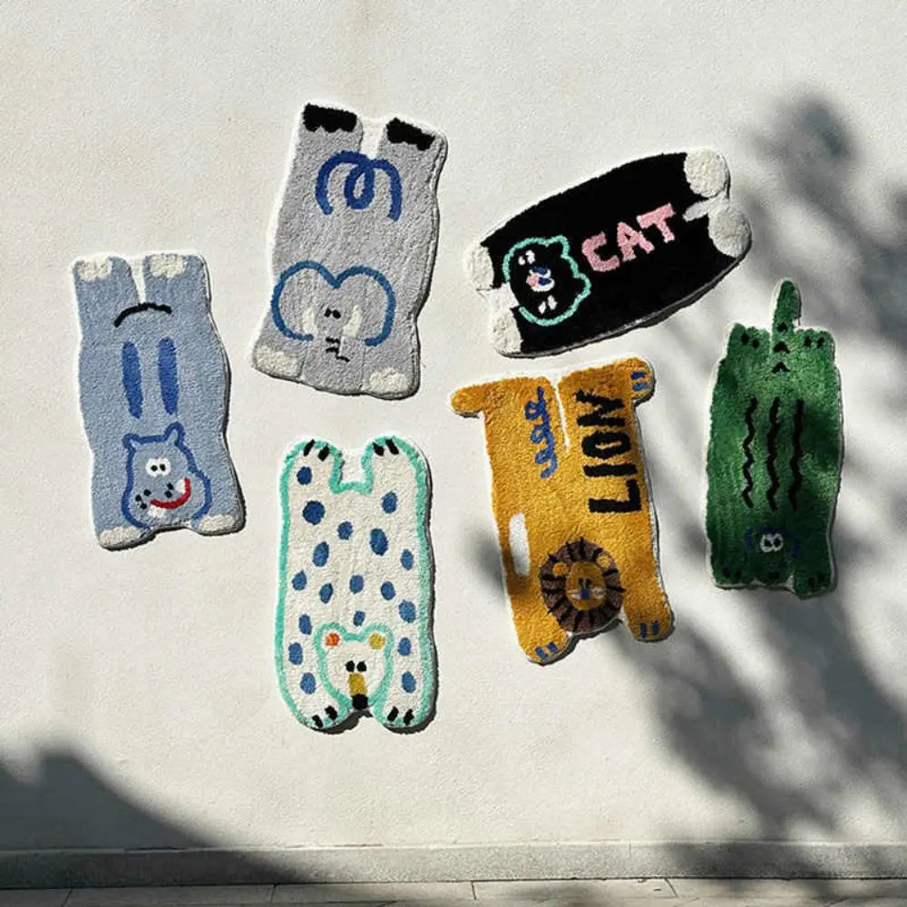 Alfombra de imitación de cachemira de animales de dibujos animados Vikama, suave y cómoda, manta para cama de dormitorio, regalo de inauguración de la casa para niños, decoración del hogar