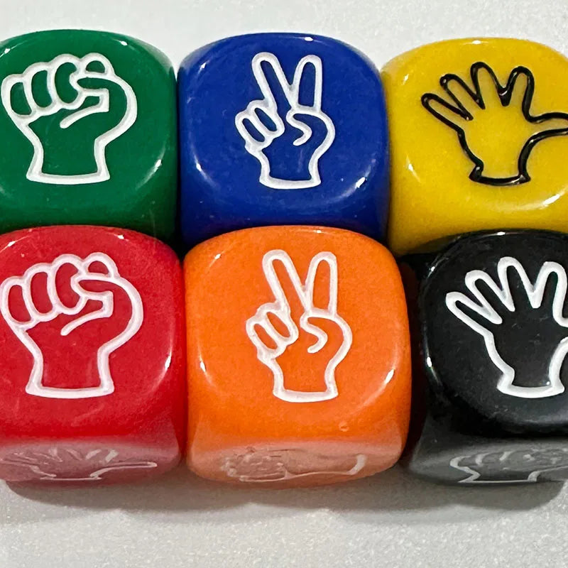 5 unidades/lote Dados Mora Diseño Creativo 2*2 cm Juego de Adivinar con los Dedos KTV Bar Juego Material de Resina Verde
