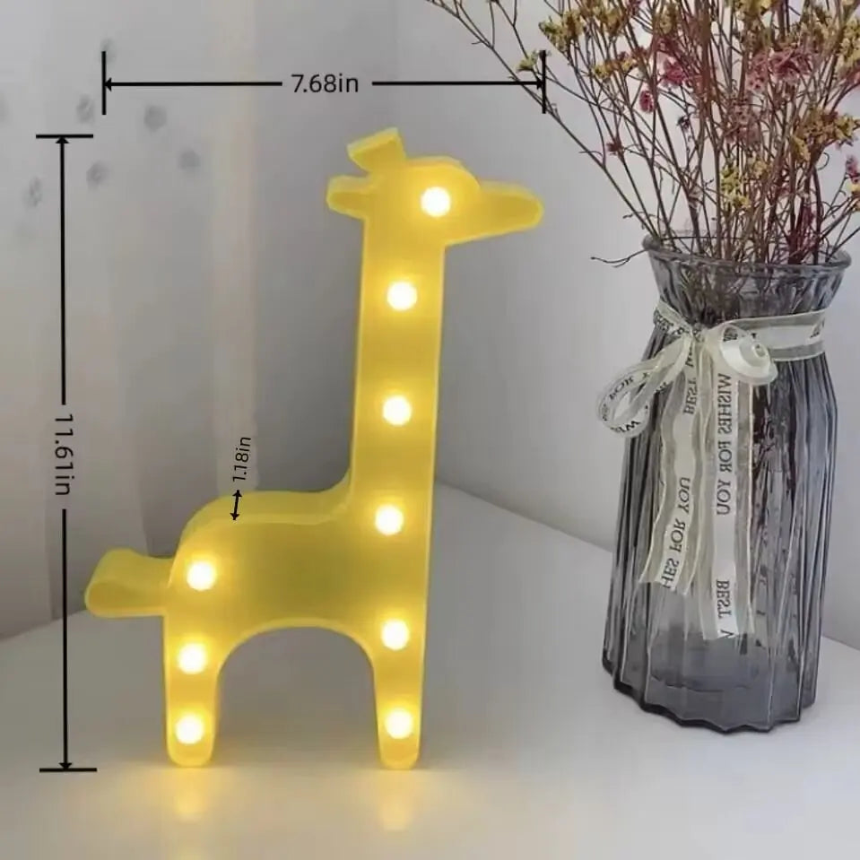 1 lampe créative LED en forme, éclairage mural intérieur à piles, veilleuse décorative pour chambre, table, fête sur la plage et photographie
