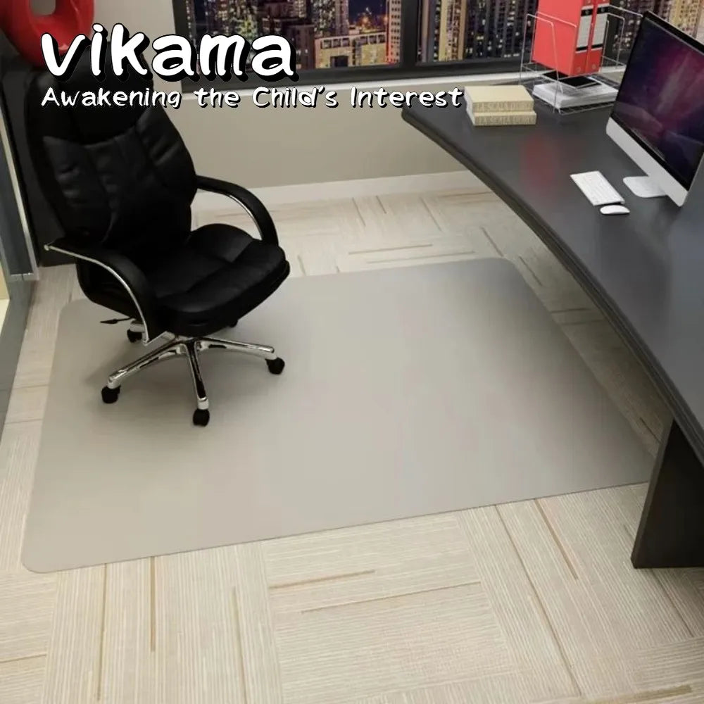 VIKAMA Tapis de protection de sol antidérapant pour chaise de bureau à domicile et d'étude Accessoire de décoration d'intérieur durable