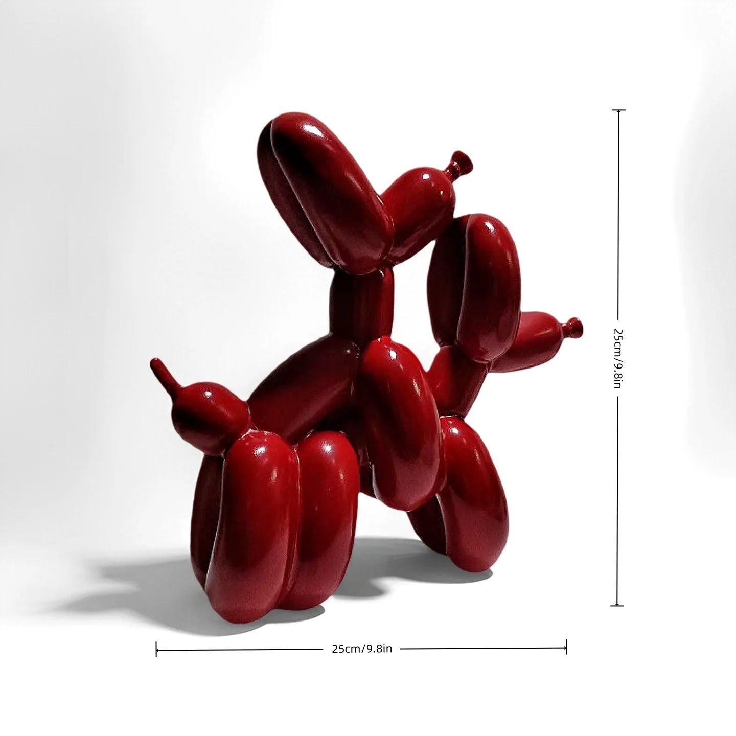 Modern Resin Balloon Dog Sculpture, Animal Craft, Home Decor, Dog Statue, Christmas Gift, Decor