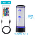 Lampe Méduse Couleurs Changeantes Télécommande Aquarium LED Veilleuse Cadeau d'Anniversaire Chargement USB Ambiance Relaxante