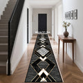 Alfombra de calavera negra VIKAMA, decoración de Halloween estilo gótico, alfombras grandes para balcón, pasillo, cocina, felpudo