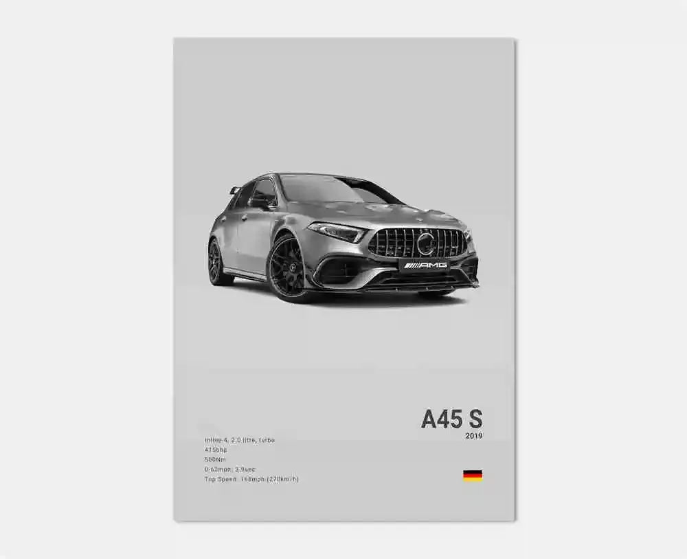 Classic Luxury Black and White Sports Car Wall Art G63 SL Gtr Sedan HD Canvas Painting Poster and Printed Home Living Room Decor