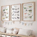 Láminas Modernas Abstractas de Atlas de Animales, Ilustración de Dinosaurios, Lienzo Pintado, Póster para Sala de Estar, Sala de Juegos, Habitación Infantil, Decoración del Hogar