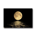 =Tableau mural abstrait noir et blanc, lune, moderne, impression sur toile HD, affiche, décoration de maison, salon, porche, chambre