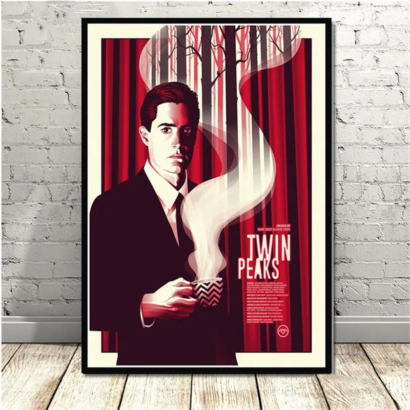 Serie de TV Twin Peaks, póster de anime de película clásica y grabados en lienzo, pintura artística, cuadros de pared para sala de estar, decoración del hogar