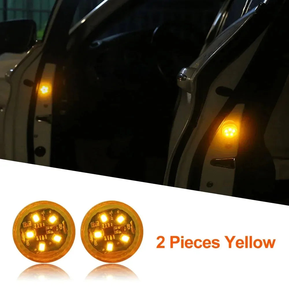 Feux de voiture LED d'ouverture de porte, avertissement de sécurité, anticollision, capteur magnétique, stroboscopiques, clignotants, alarme de stationnement, prévention des accidents