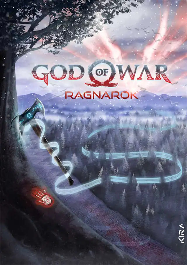 God of War Ragnarok 2022 Poster - Kratos Themed Wall Art for Gaming Room Decor