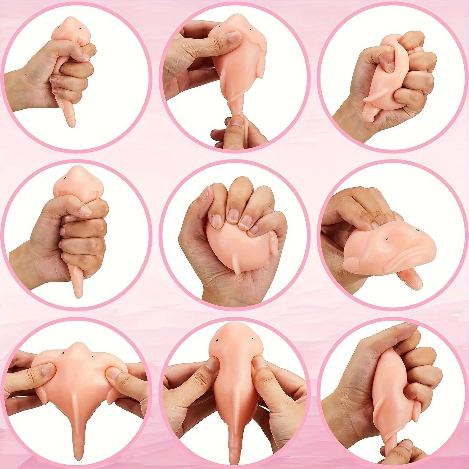 1 unidad de juguetes de compresión Blobfish, animales sensoriales suaves Pop Fidget Toys para niños y adultos, juego de alivio del estrés, regalos de fiesta de Halloween y Navidad