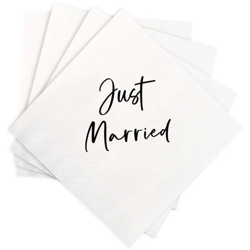 50 serviettes de table « Bride to be » pour dîner de mariage, décoration d'ambiance, décoration de fête de fiançailles, serviette de mariage