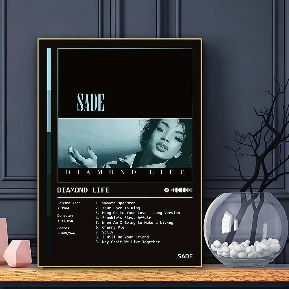 Póster de S-SADE HD Arte Adhesivo de Pared Impermeable Decoración para Hogar Sala de Estar Bar