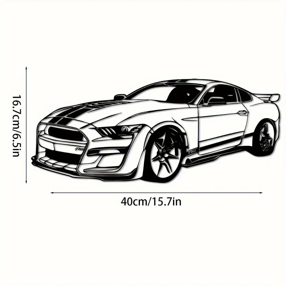 Decorative Hot Border Metal Line Art Designed Specifically for Passionate Automotive Aficionados Looking To Create Wall Displays