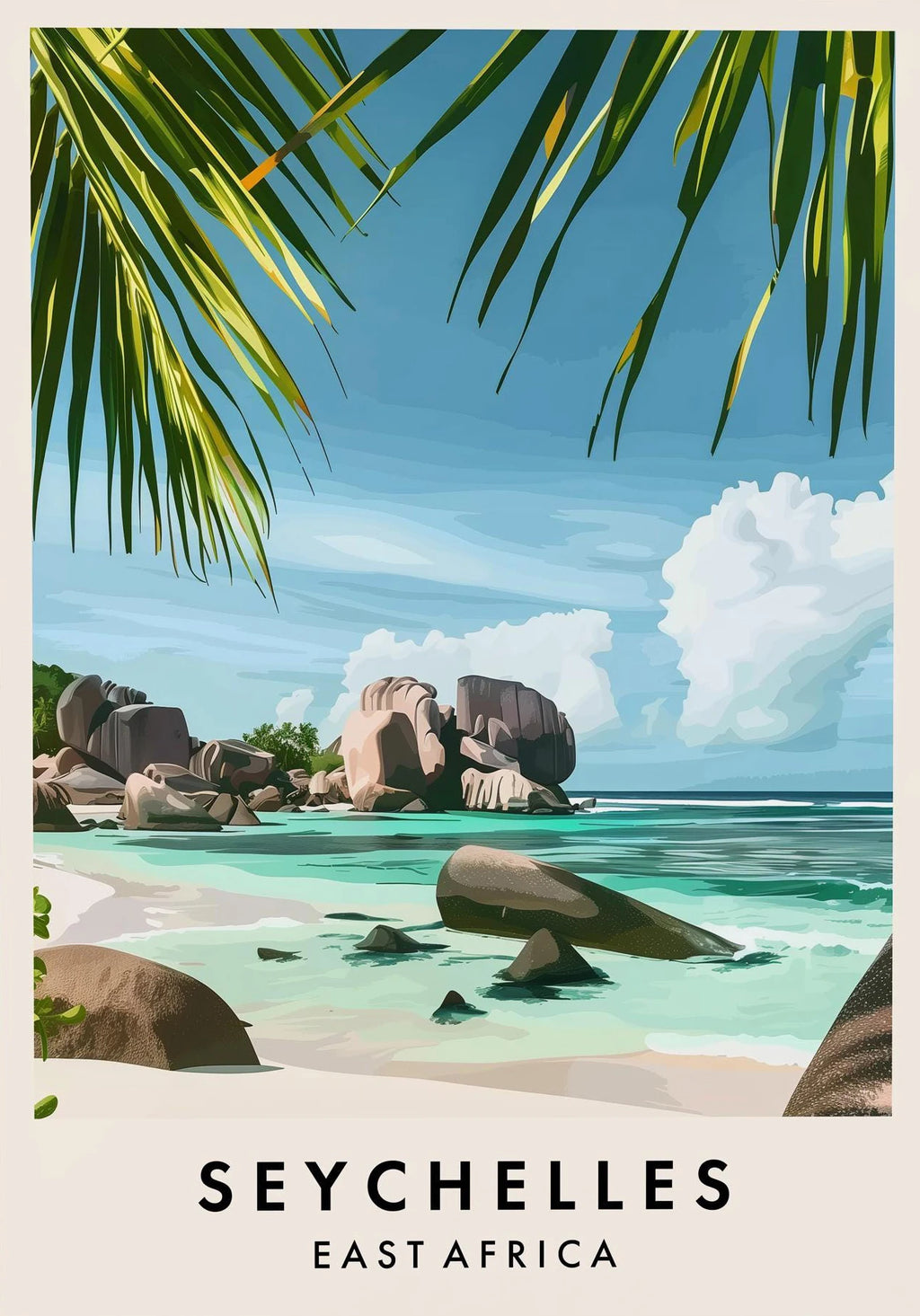 Arte de viaje de África Seychelles Templo de Luxor Karnak Póster Paisaje urbano Impresiones de póster Arte en lienzo de paisajes de Asia Pintura Decoración del hogar