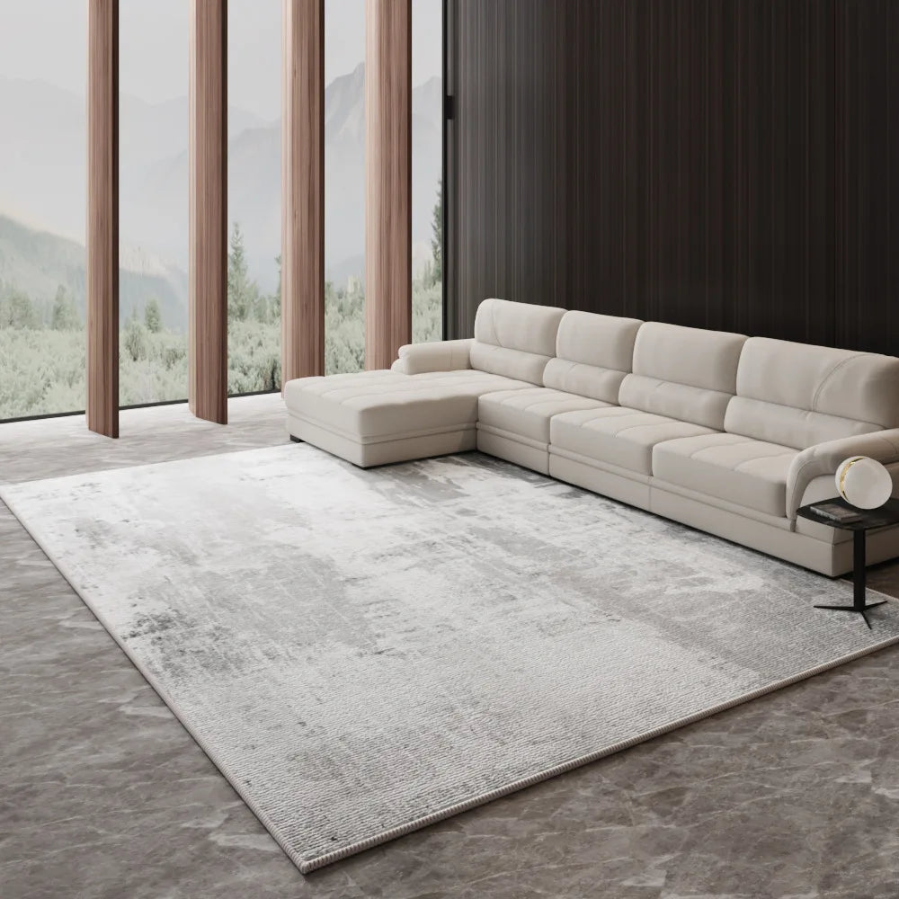 Alfombra Nórdica de Lujo Ligero VIKAMA para Sala de Estar, Sofá, Mesa de Centro, Tapete de Piso para Dormitorio y Salón, Alfombra de Gran Área, Decoración del Hogar