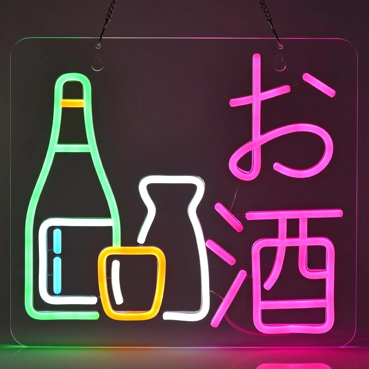 Enseigne néon de saké japonais, enseigne néon LED pour décoration murale, alimentée par USB pour Izakaya, restaurant, bar, fête, décoration intérieure
