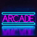Enseignes néon LED d'arcade Décoration murale lumineuse néon d'arcade pour salle de jeux Cadeau d'anniversaire de salle de jeux d'affaires pour enfant Alimenté par USB