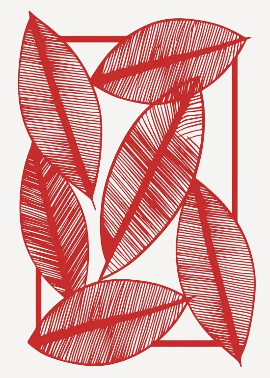 Abstract Floral Art Prints Poster Abstract Botanical Flowers Leaves Poster Canvas Painting Boho Home Room Aesthetic Wall Decor