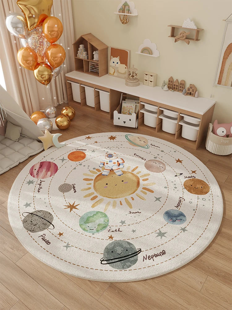 VIKAMA Alfombra de Invierno para Habitación de Niños, Alfombra de Noche para Dormitorio, Cojín Impermeable para Silla Giratoria, Decoración del Hogar