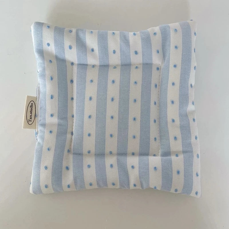 Posavasos de Algodón Coreano, Almacenamiento de Llaves, Alfombrilla para Joyas, Tela Gruesa de Doble Cara, Accesorios Portátiles con Cordón Dulce, Café