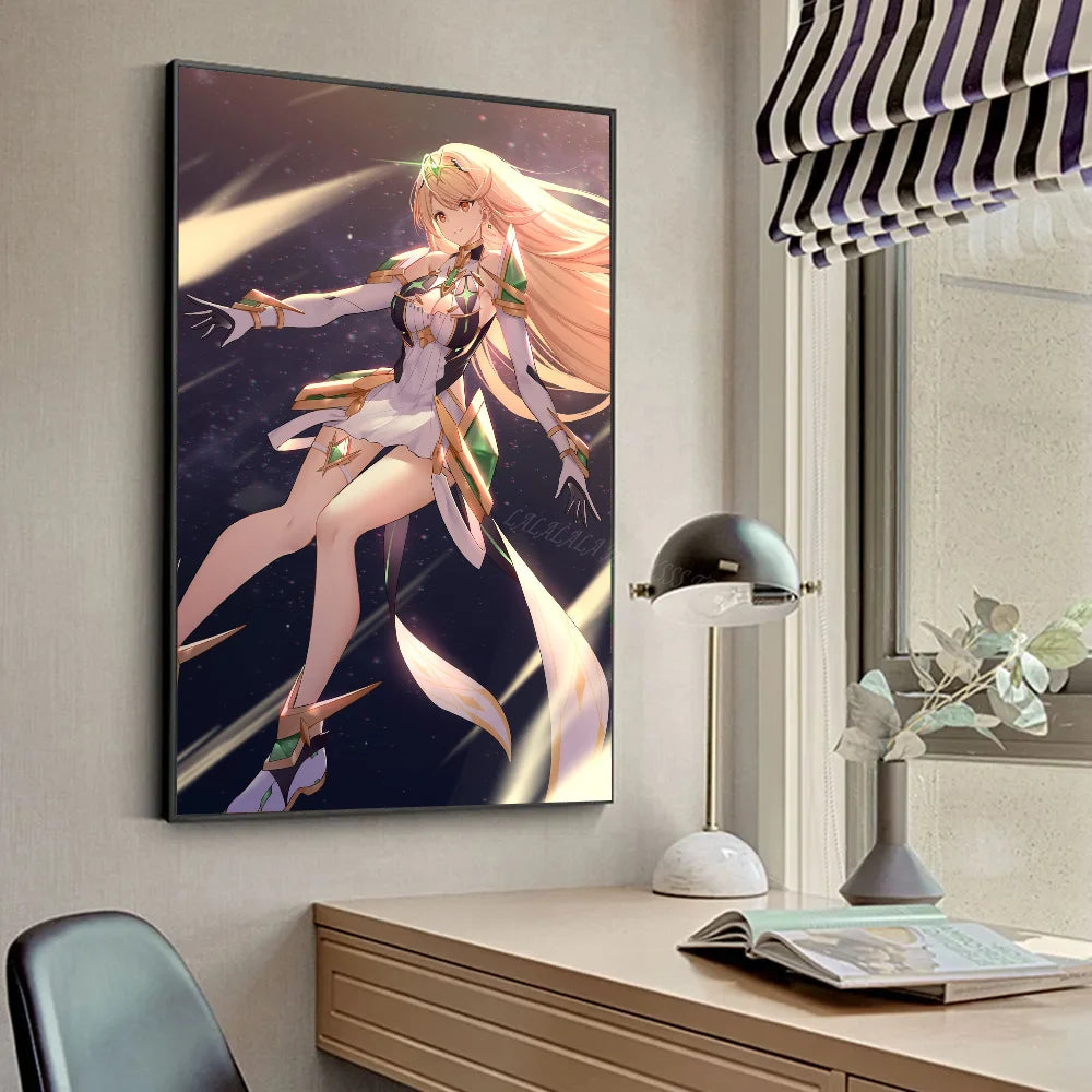 X-Póster de Xenoblade Chronicles 2 Pósteres HD Decoración para Hogar, Habitación, Bar, Cafetería Cuadro de Arte de Pared