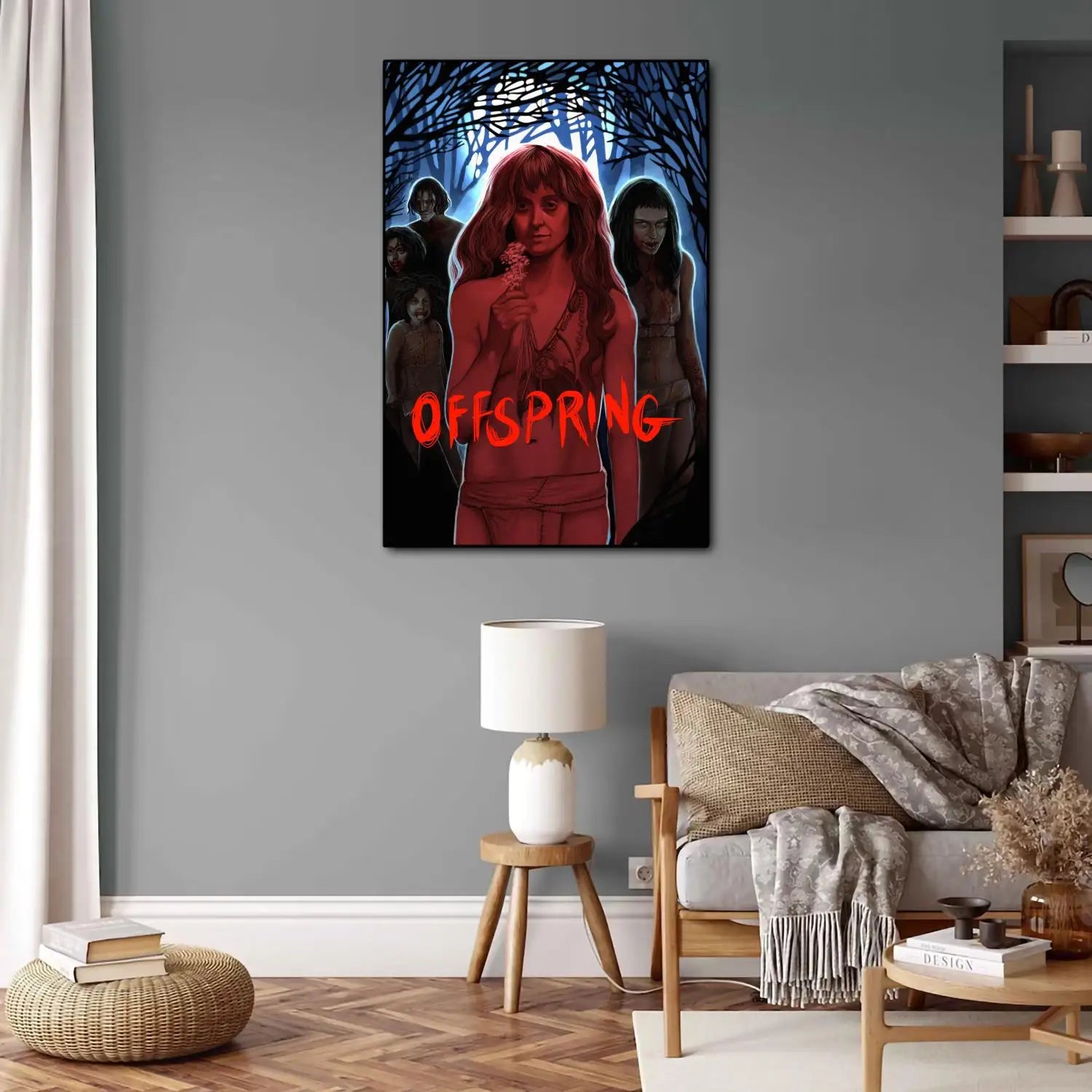 el descendiente Póster de lona de videojuegos de anime y cuadro de pared impreso, pósters de decoración moderna para dormitorio familiar