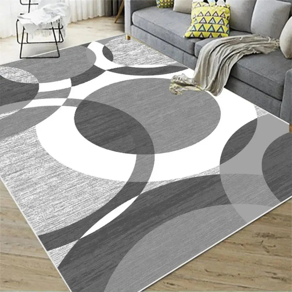 Alfombra Nórdica Abstracta VIKAMA para Sala de Estar, Dormitorio, Cocina, Comedor, Felpudo, Decoración del Hogar, Alfombra de Suelo Geométrica de Gran Superficie