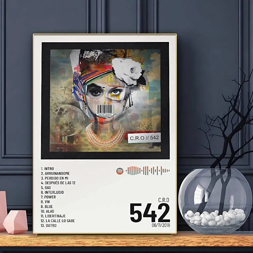 Póster HD C.R.O de Cantante, Arte Adhesivo de Pared Impermeable para Decoración de Hogar, Sala de Estar o Bar