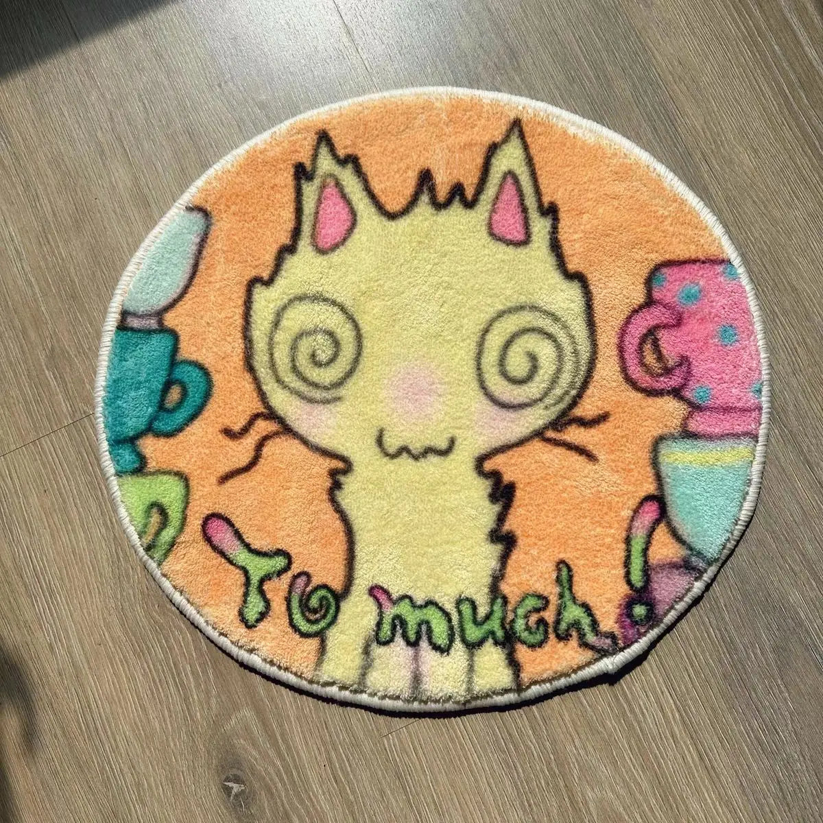 Alfombra VIKAMA para niña gato, suave y bonita, para habitación infantil, alfombrilla para el suelo, salón, dormitorio, manta de cama, felpudo, decoración del hogar