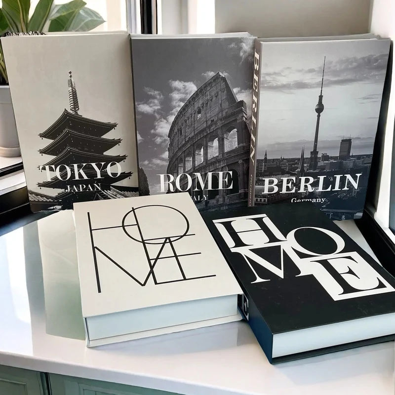 Matisse Monet Boho Luxury Decorative Books Interior Decoration Fake Book Storage Box Coffee Table Aesthetic Ornament Home Decor