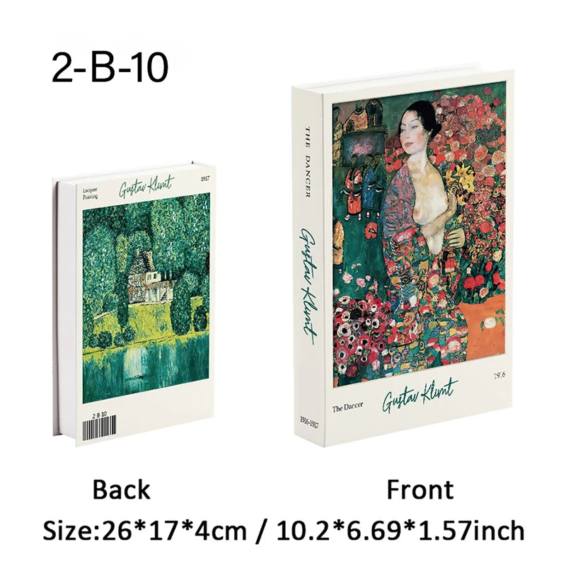Yayoi Kusama Libros Decorativos de Lujo Abríbles Caja de Almacenamiento de Libros Falsos Adornos de Decoración para el Hogar Decoración de Mesa de Escritorio para Habitación Japonesa