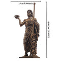 Sculpture de dieu médical grec Asclépios, statue de médecine pour décoration de bureau à domicile, ornements d'intérieur, cadeau de décoration sculpturale pour la maison