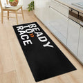 Tapis de garage pour moto « Ready To Race » Tapis de présentation de moto de course Tapis de moto cool Antidérapant Décoration de la maison