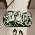Alfombra de dólar creativa VIKAMA, alfombra de área interior cómoda antideslizante, alfombra de cabecera para dormitorio, tapete de baño, decoración del hogar