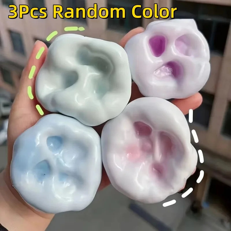 1 unidad de bola de gelatina de hielo fluida Squishy, juguete blando para apretar, juguetes sensoriales antiestrés para niños y adultos, regalo de fiesta, juegos de entretenimiento novedosos
