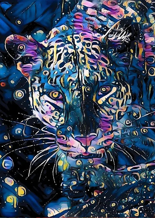 Póster de pintura al óleo de animales abstractos de vapor, pintura al óleo abstracta vintage, decoración artística de animales, impresiones en lienzo estéticas para el hogar y la habitación
