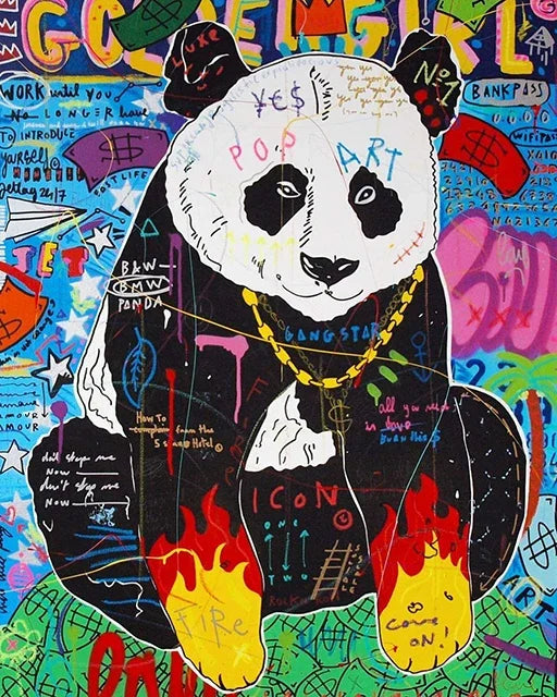 Modern Graffiti Aesthetic Wall Art Banksy Pop Portrait HD Canvas Poster Prints Home Bedroom Living Room Decor Gift