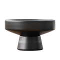 Vase en céramique rétro, pot de fleurs noir, ornement pour plantes de table, décoration de bonsaï pour la maison, accessoires floraux de table