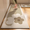 VIKAMA Germany Wabi-sabi Style Kitchen Mats Non-slip Anti-oil Wipe Washable Diatomite Absorbent Mats Waterproof Foot Mats