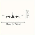 Un cuadro de pared de metal - Diseño de avión Boeing - 15,75 x 4,72 pulgadas - Ideal para la decoración de escenas y como acento metálico elegante
